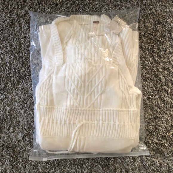 NEW!! Free People Emmaline Mini Dress - White - Picture 5 of 5